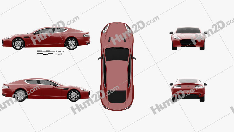 Aston Martin Rapide S 2013 car clipart