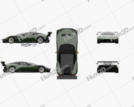 Aston Martin Vulcan 2015 car clipart