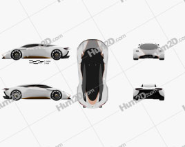 Aston Martin DP-100 Vision Gran Turismo 2014 car clipart