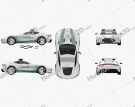 Aston Martin One-77 Polizei Dubai 2013 car clipart