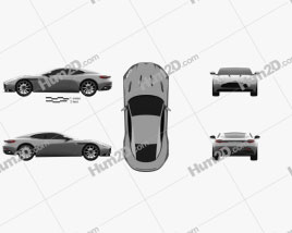 Aston Martin DB11 2017 car clipart