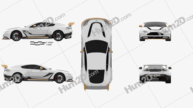 Aston Martin V12 Vantage GT3 2015 Blueprint
