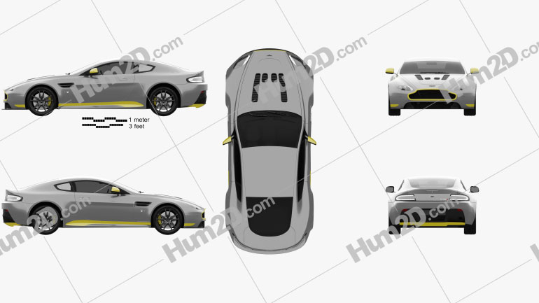 Aston Martin V12 Vantage S Sport-Plus 2016 car clipart