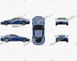 Aston Martin V8 Vantage S 2015 car clipart