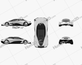 Aston Martin Valhalla 2020 car clipart