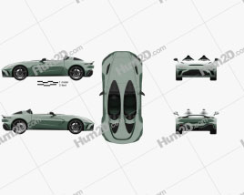 Aston Martin V12 Speedster 2021 car clipart