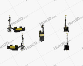 Atlas-Copco D65 Drill Rig 2009 Traktor clipart