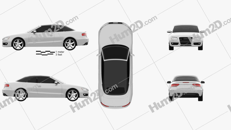 Audi A5 Convertible 2010 Blueprint