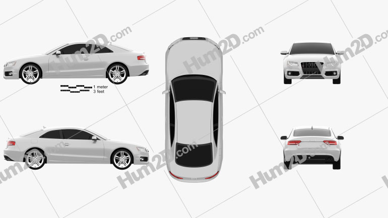 Audi S5 coupe 2010 Blueprint