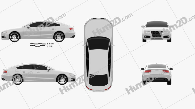 Audi S5 Sportback 2011 Blueprint