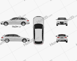 Audi S4 Avant 2011 car clipart