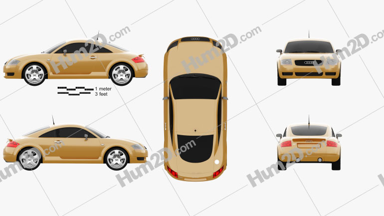 Audi TT Coupe (8N) 2003 PNG Clipart