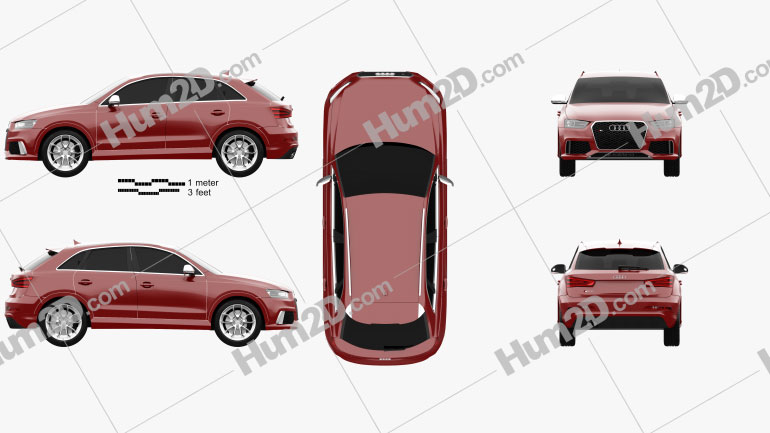 Audi RS Q3 2013 car clipart