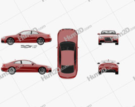 Audi RS5 coupe mit HD Innenraum 2012 car clipart