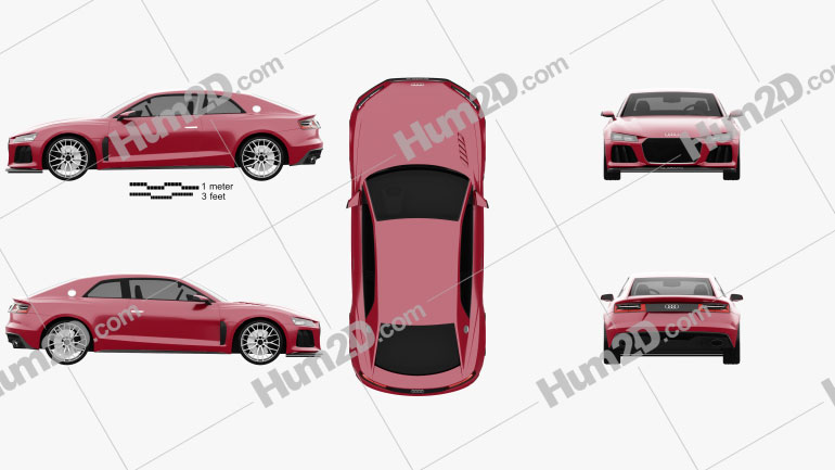 Audi Sport Quattro Laserlight 2014 car clipart