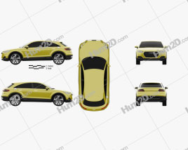 Audi TT offroad 2014 car clipart