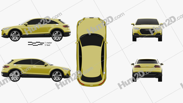 Audi TT offroad 2014 car clipart