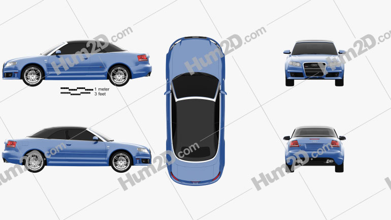 Audi RS 4 convertible 2006 PNG Clipart