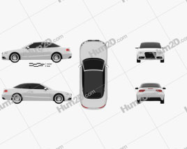 Audi A5 Cabriolet 2012 car clipart