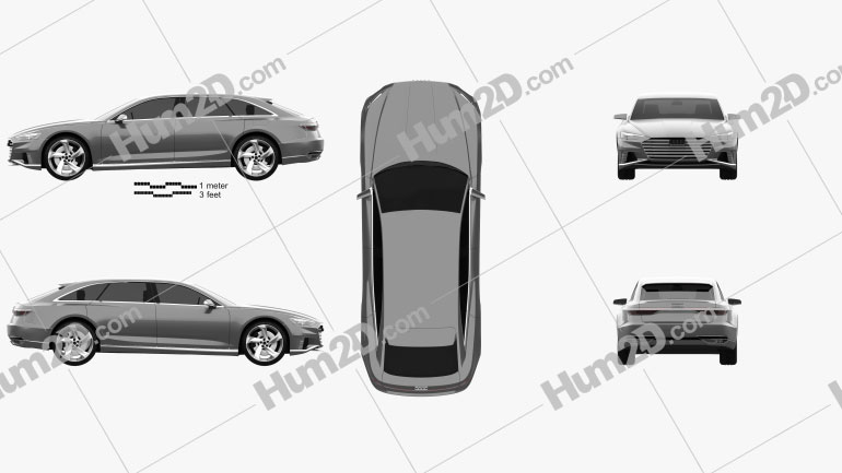 Audi Prologue Avant 2015 car clipart