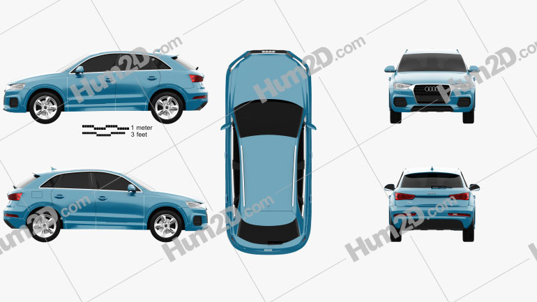 Audi Q3 2015 Blueprint