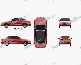 Audi S3 Cabriolet 2014 car clipart