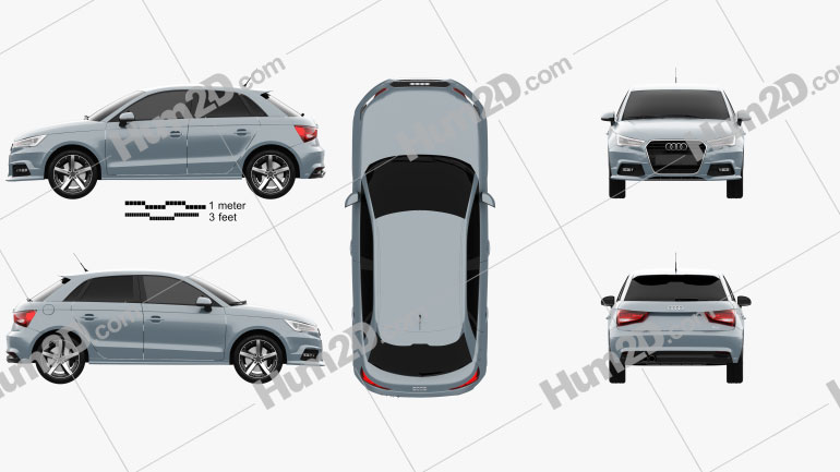 Audi A1 Sportback 2015 PNG Clipart