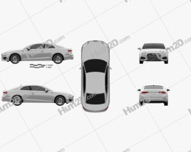 Audi A5 Coupe 2016 car clipart