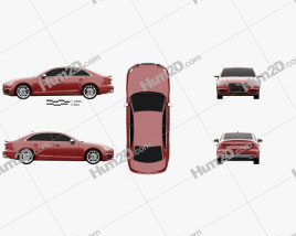 Audi S4 2016 car clipart