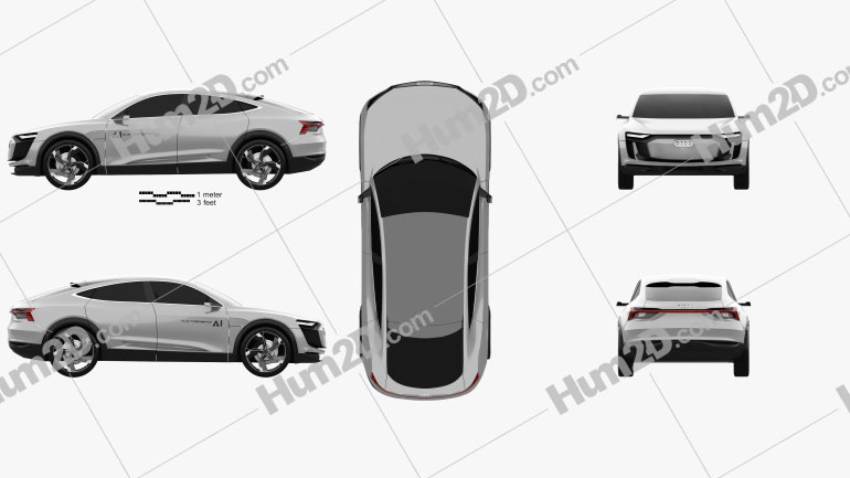 Audi Elaine 2017 car clipart