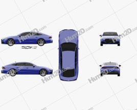 Audi A7 Sportback S-line 2018 car clipart