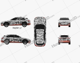 Audi e-tron Prototype 2018 car clipart