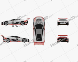 Audi e-tron Vision Gran Turismo 2018 car clipart