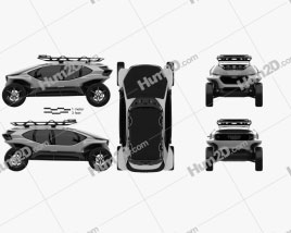 Audi AI:TRAIL quattro 2019 car clipart