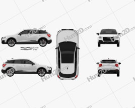 Audi SQ2 2019 car clipart