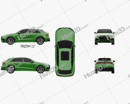 Audi Q8 RS 2020 car clipart