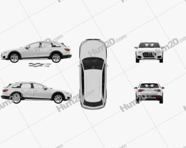 Audi A4 Allroad mit HD Innenraum 2019 car clipart