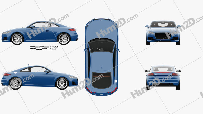 Audi TT coupe with HQ interior 2015 PNG Clipart