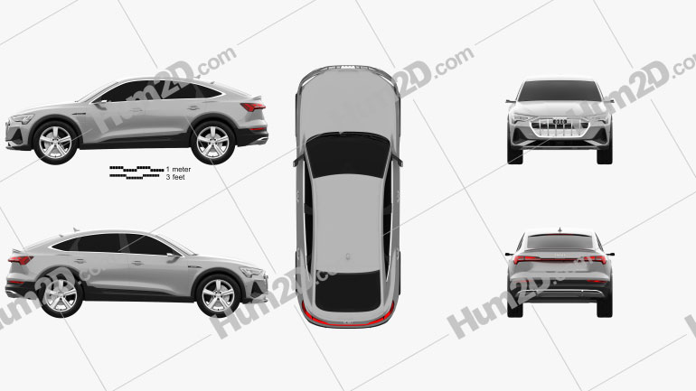 Audi e-tron sportback S-line coupe 2020 PNG Clipart