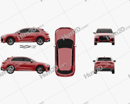 Audi Q3 RS 2019 car clipart