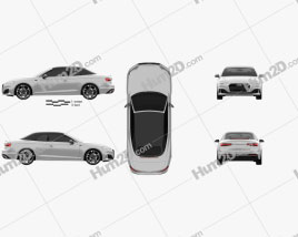 Audi A5 Cabriolet 2019 car clipart