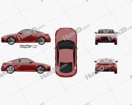 Audi TT coupe 2018 car clipart