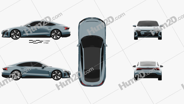 Audi e-tron GT 2021 PNG Clipart