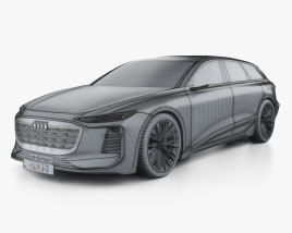 Audi A6 Avant e-tron 2024 car clipart