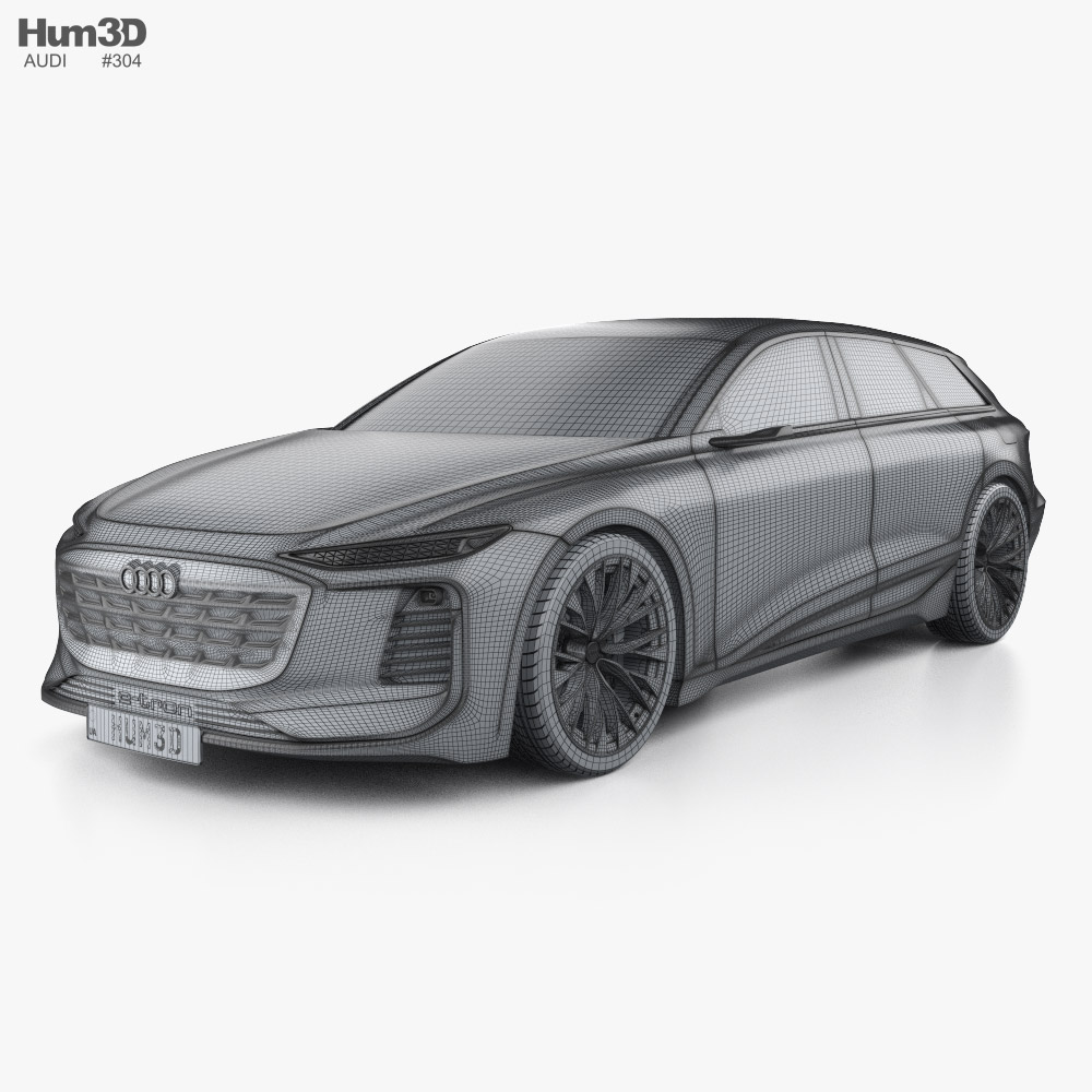 Audi A6 Avant e-tron 2024 car clipart