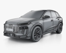 Audi Q6 e-tron Quattro S Line 2024 car clipart