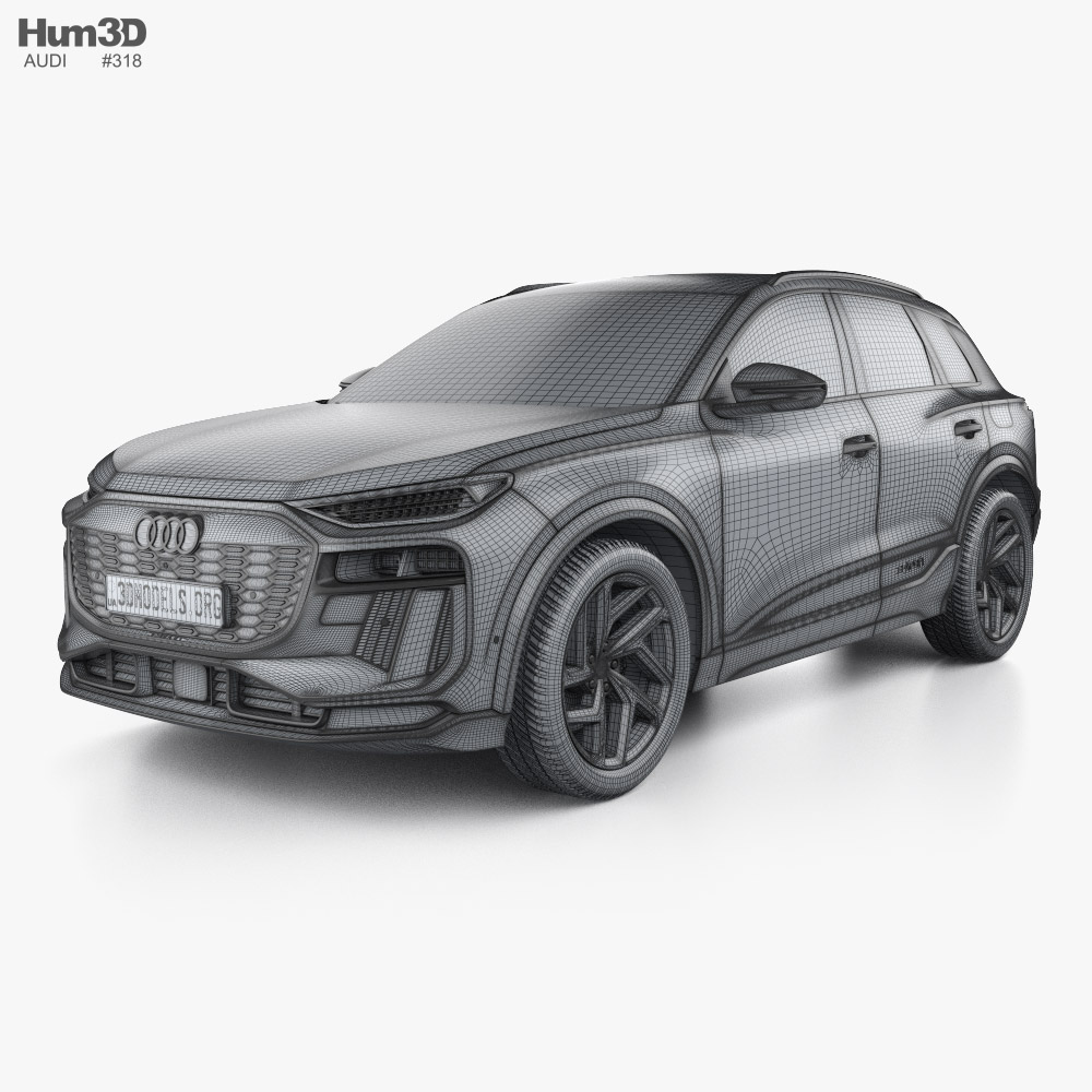 Audi Q6 e-tron Quattro S Line 2024 3D model