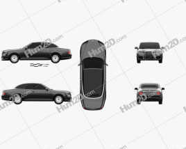 Aurus Senat convertible 2019 car clipart