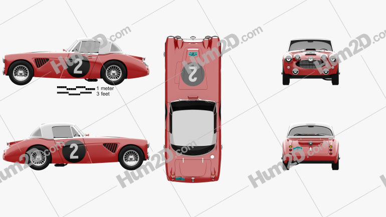Austin Healey 3000 Alpine Rally 1962 PNG Clipart