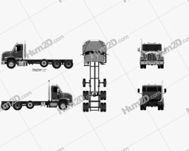 Autocar DC-64 Sattelzug 4-Achs 2019 clipart